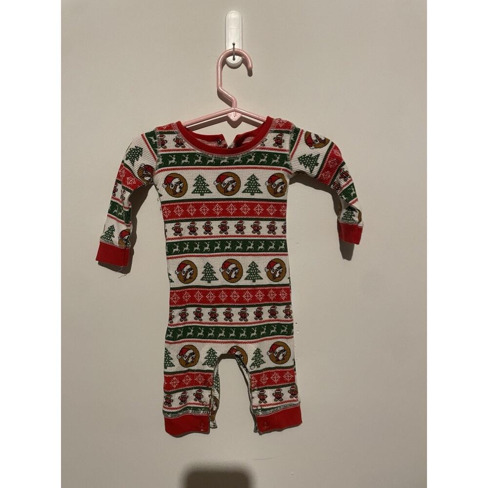 Bucees Christmas‎ Bodysuit Pajama Size 3 Months Beaver Christmas Buc-ees